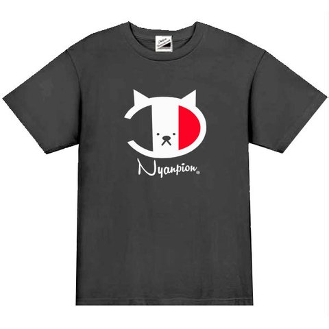 ［Nyanpion］ニャンピオン 半袖Tシャツ 面白い おもしろ プレゼント 