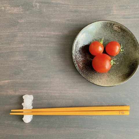 natural stone tableware 🍴︎ローズクォーツの箸置き 