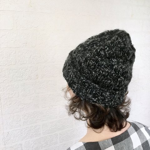 【新作】 fil de dalle* 手編みやわらか温もりニット帽