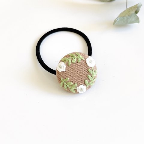 刺繍ヘアゴム【ファビュラス】