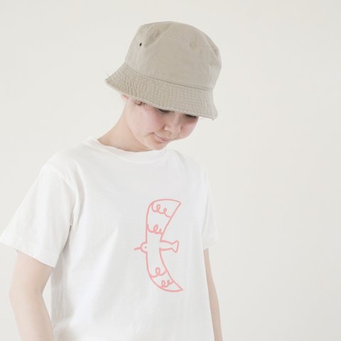 夏を楽しむTシャツ　カモメ　シルクスクリーン印刷