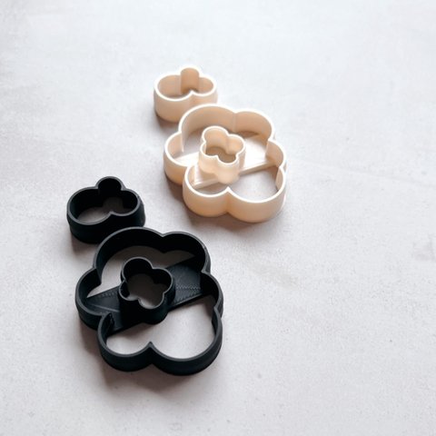 1点// クレイカッター ポリマークレイ ポリマークレイカッター クッキー型 3Dプリンタ 型抜き polmerclay  claycutter  clayearrings　粘土 クレイ 