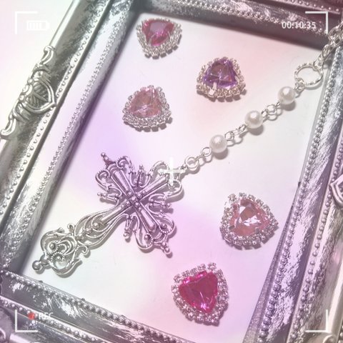 NEW❣ゆめかわロザリオ風ネックレス❤︎(Princess)