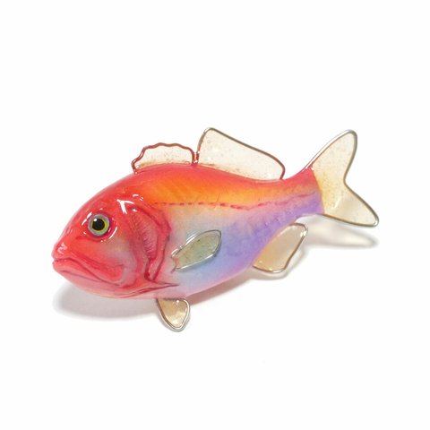 フィッシュブローチ（ハシキンメ）/魚のアクセサリー