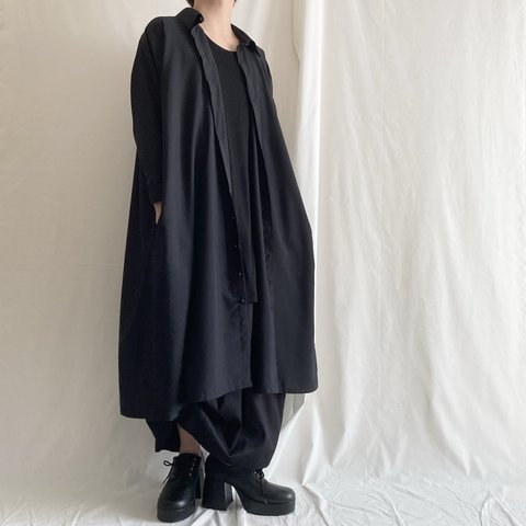 Drape shirt robe