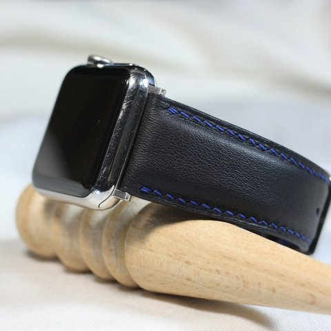 高級革使用Apple Watch レザーベルト　腕時計ベルト　バンド　B7　総手縫い製作