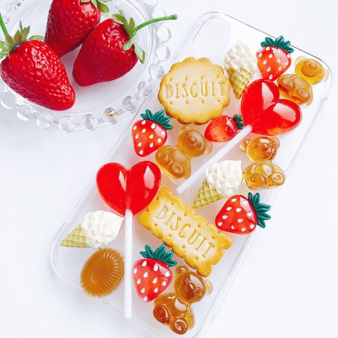 CANDY POP strawberry お菓子のiPhoneケース フェイクスイーツ 