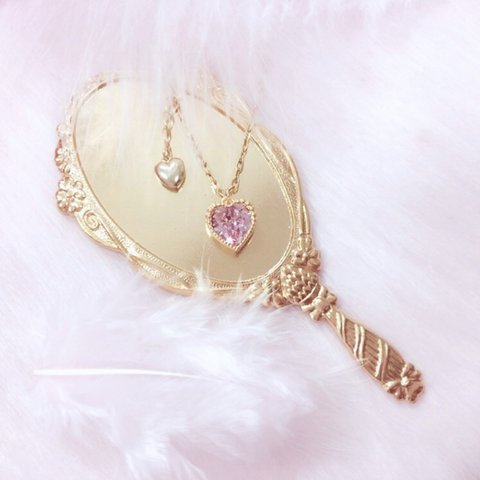 ♡ jewel heart necklace ♡