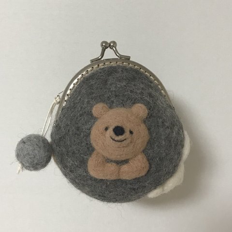 ひとつ限定！！くまのがま口財布　