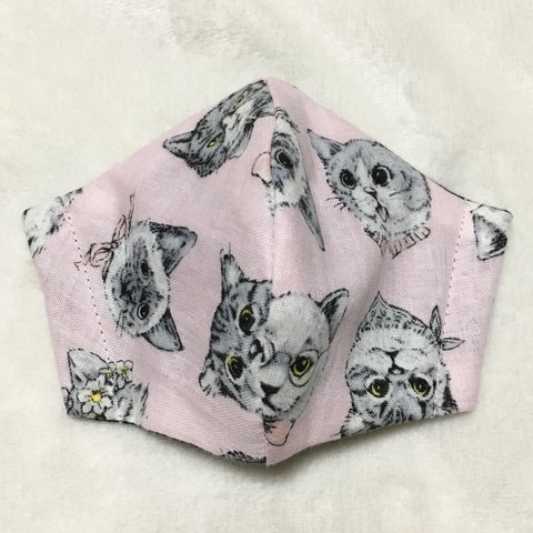 ▼SALE▼ FANCY CAT MASK -pink- ▶︎マスク・インナーマスク・ねこ