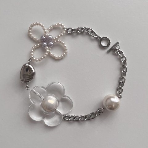 【限定1点】#3 silver chain bracelet