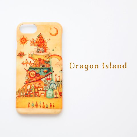 ハードスマホケース「ドラゴン島」《ツヤあり》iPhoneケース