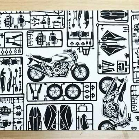 使いやすい！マウスパッド・バイクプラモデル