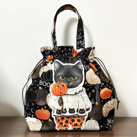 コヤンイサムチョン　バミの巾着トートバッグ　ハロウィン