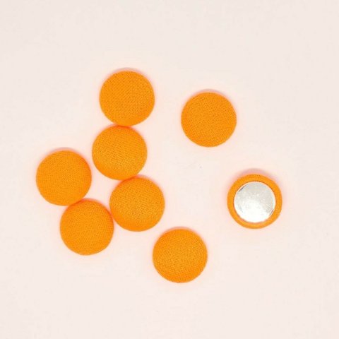 [8pcs] ビットカラーの　カボション　オレンジ