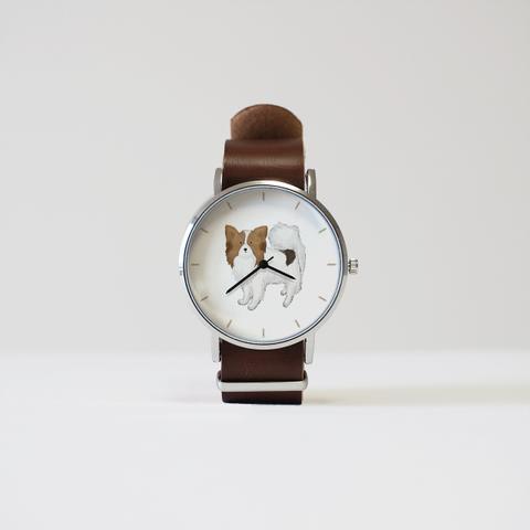 パピヨン（ブラウン）➁の腕時計