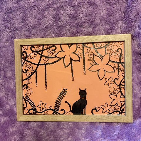 切り絵(ねこ)