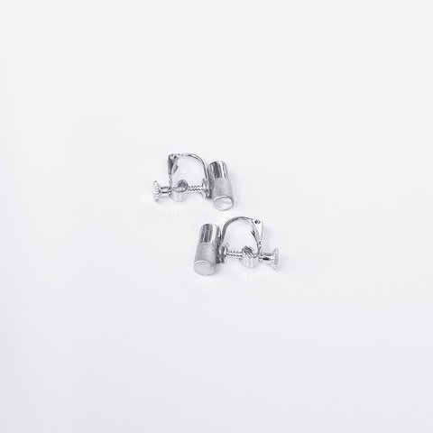 シンプルイヤリング　Shikon(しこん）Cylinder シルバーイヤリング Silver Silver925 Silver earrings イヤリング Earring シルバー シルバー925