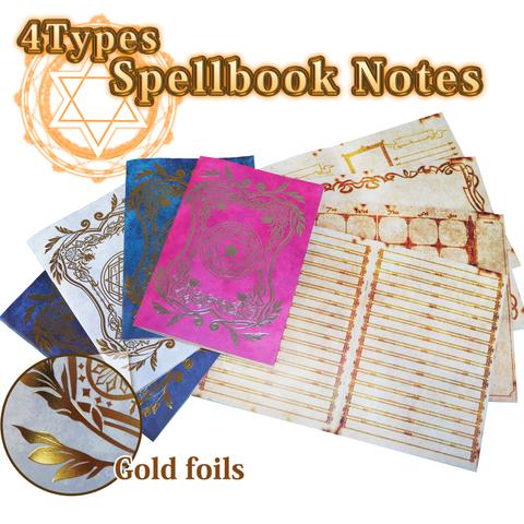  antique looking travel notebook .Spellbook style schedule book.