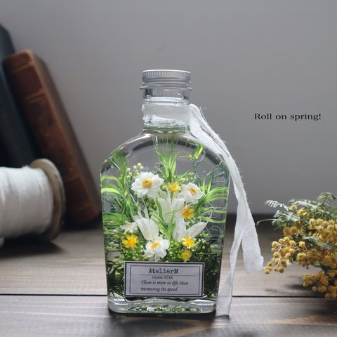 ハーバリウムliqueur bottle　〜Roll on spring!〜　春よこい