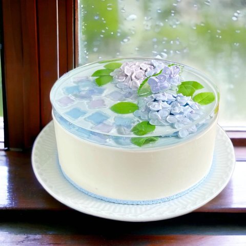 gâteau aux hortensias《紫陽花のケーキ》