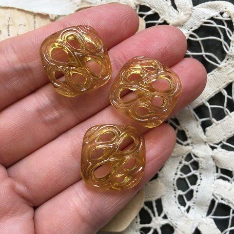 【1個】21mm/japan vintage/アクリルボタン　1224-1