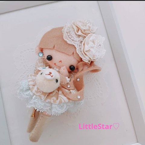 ポシェットDoll🎀ドールチャーム♡ドール♡フェルト♡