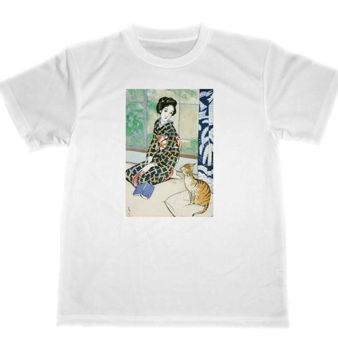 竹久夢二　ドライ　Tシャツ　名画　絵画　挿絵　アート　グッズ　晩春