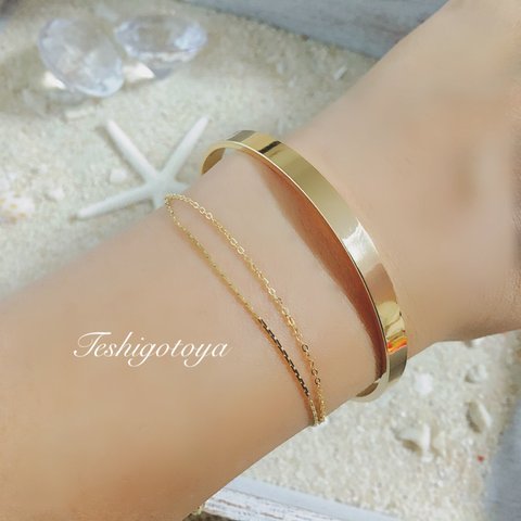 gold simple bangle