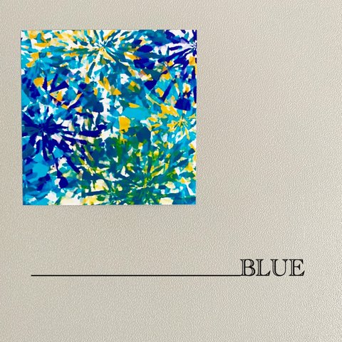 【BLUE】ロゴ写真　ウェルカムボード　ウェルカムスペース　ウォールアート