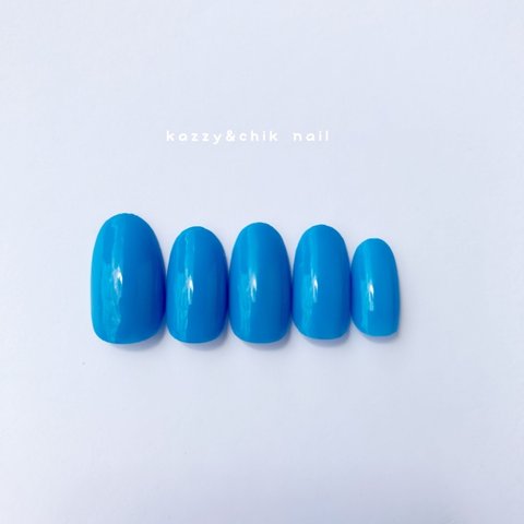 ネイルチップ 〜単色 No.48 Sky BLUE〜