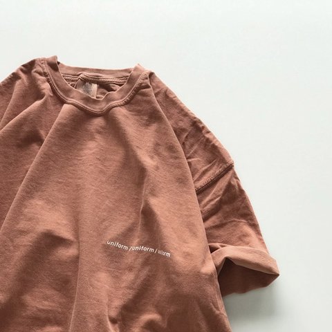 【NEW】ヴィンテージライク半袖Tシャツ / uniform / ベイクドオレンジ