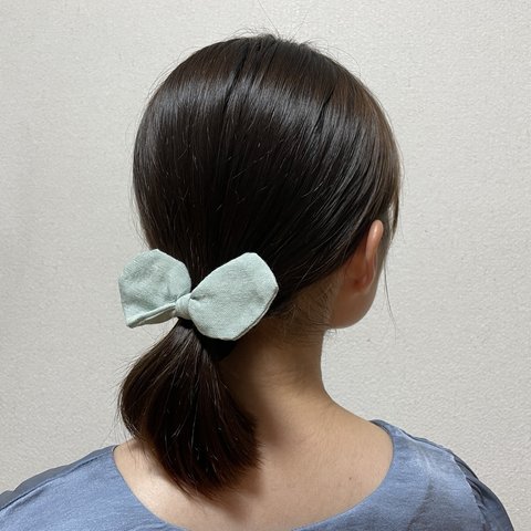 OTが考案☆片手でぱっちんヘアゴム２個セット☆