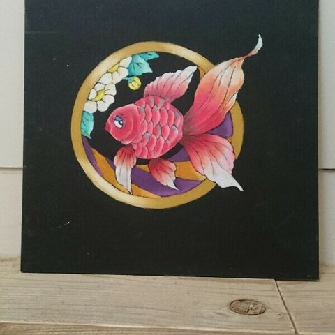 チョークアートボード 金魚