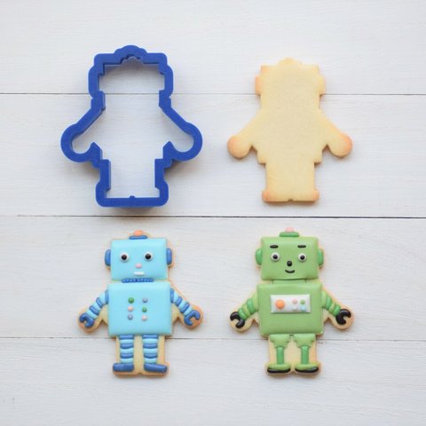 ロボット【縦6cm】クッキー型・クッキーカッター