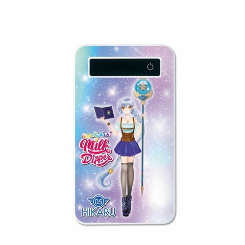 モバイルバッテリー 4000mAh 極薄 軽量！【Milk Dipper☆HIKARU】