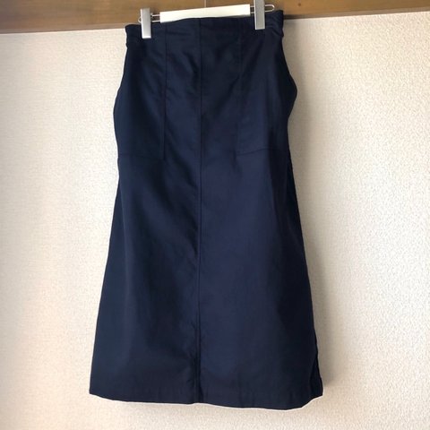 紺｜ツイル ベイカースカート