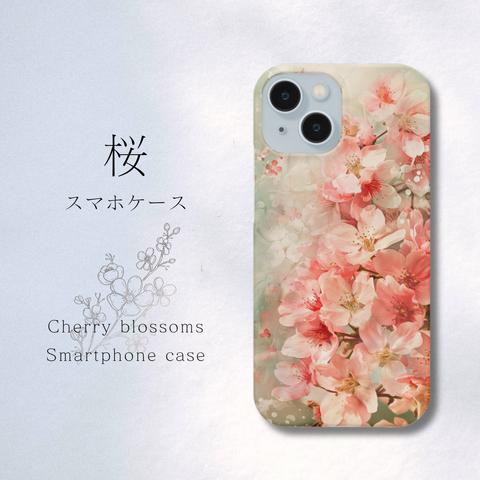 【送料無料】桜 スマホケース 全機種対応