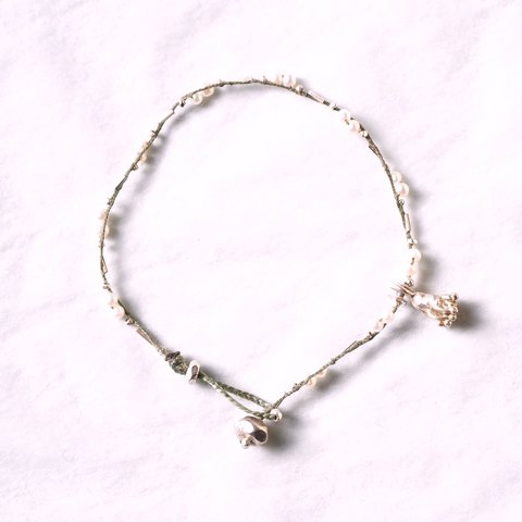 -Baby pearl- braid bracelet