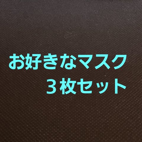 《3枚セット》プリーツマスク