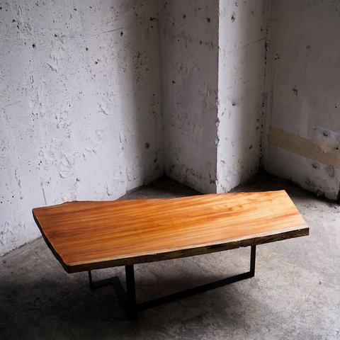 ケヤキの一枚板 ローテーブル