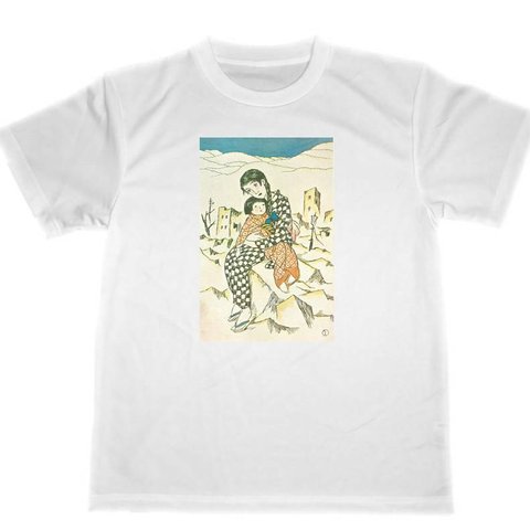 竹久夢二　ドライ　Tシャツ　名画　絵画　挿絵　アート　グッズ　姉と妹