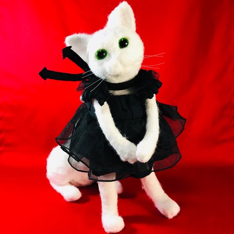 悪魔猫ちゃんドレス・たちドレ うちの子たってる ☆悪魔のツノ付き　TACHIDORE   Calicos