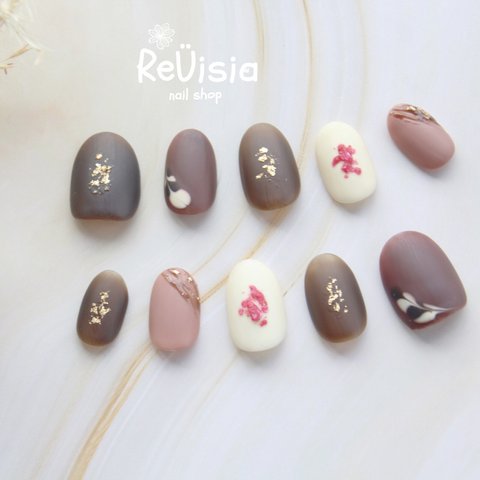 Valentine chocolate nail 𖥧 𖧧