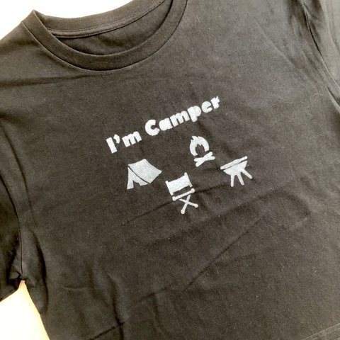 I’m Camper Tシャツ　ディープブラック×アッシュグレー