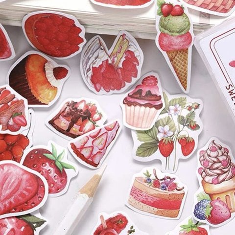 いちごフレークシール🍓