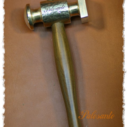 黄銅ハンマー(Brass Hammer)by Palosanto製ハンドメイドツール手作り道具