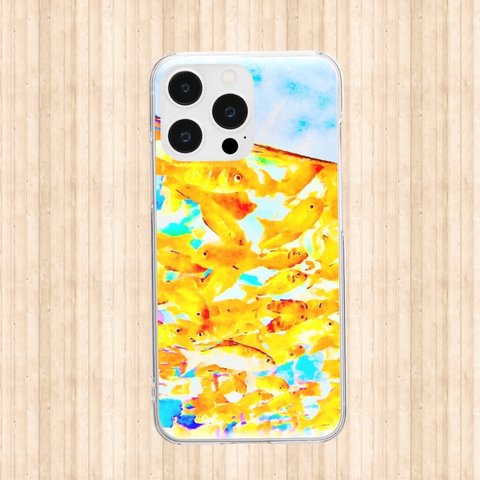 青空と金魚　iPhoneケース Androidケース