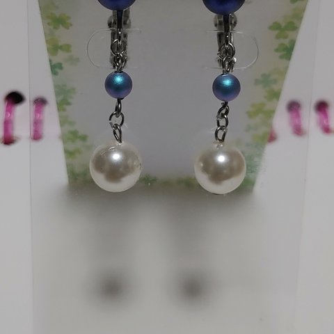 【ハンドメイド】雪 ピアス