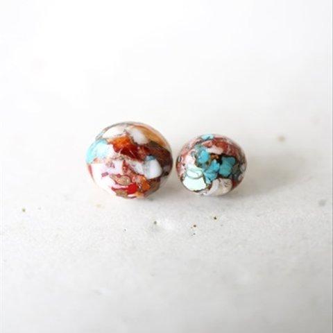 14KGF oystercopperturquoise pierce[kgf3999]